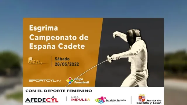 Retransmisión en directo de un campeonato de esgrima