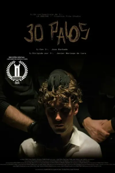 Cartel de 30 Palos, cortometraje de Javier Noriega de Lara